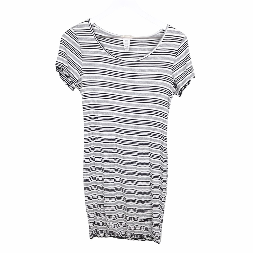 UO Caution to the Wind Y2K Striped T-Shirt Dress